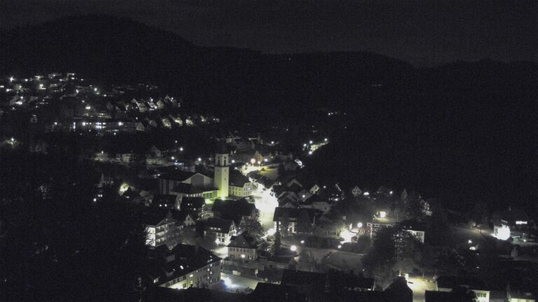 Dieses Bild zeigt eine Webcam-Aufnahme von Ottenhöfen, aufgenommen am Mittwoch, den 14.10.2026 um 22:30 Uhr