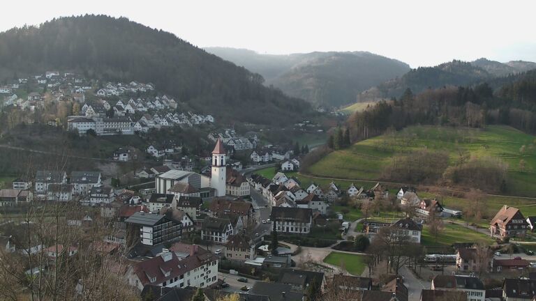 Dieses Bild zeigt eine Webcam-Aufnahme von Ottenhöfen, aufgenommen am Montag, den 23.03.2026 um 07:50 Uhr