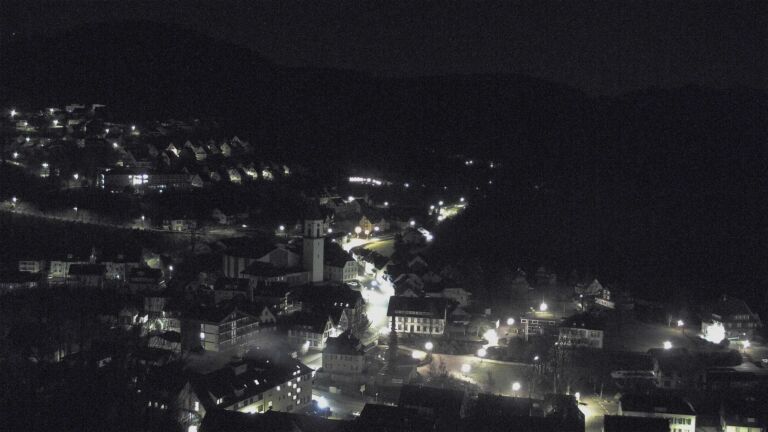 Dieses Bild zeigt eine Webcam-Aufnahme von Ottenhöfen, aufgenommen am Mittwoch, den 25.02.2026 um 03:00 Uhr