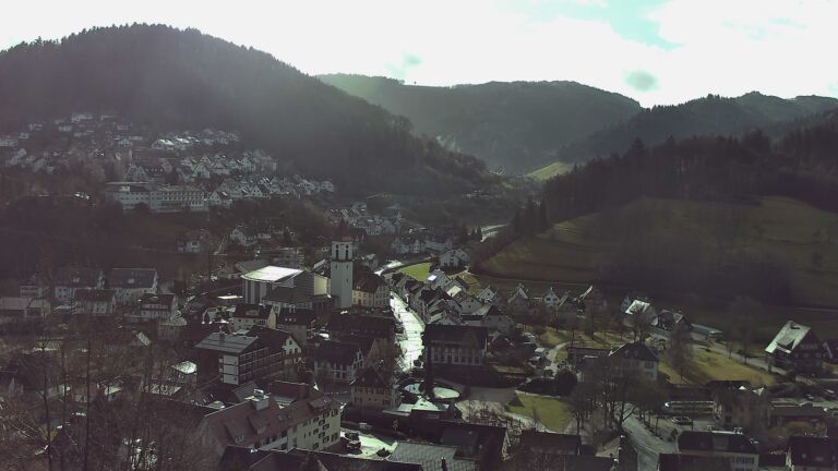 Dieses Bild zeigt eine Webcam-Aufnahme von Ottenhöfen, aufgenommen am Samstag, den 07.02.2026 um 10:50 Uhr