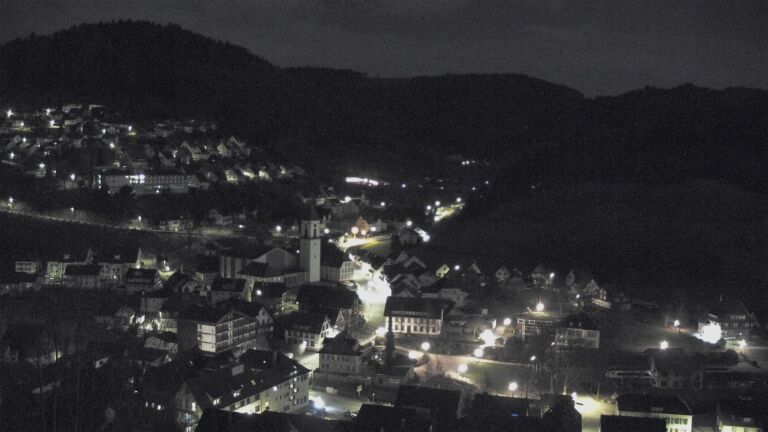 Dieses Bild zeigt eine Webcam-Aufnahme von Ottenhöfen, aufgenommen am Samstag, den 28.02.2026 um 02:30 Uhr
