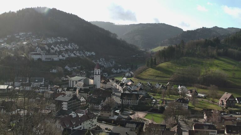 Dieses Bild zeigt eine Webcam-Aufnahme von Ottenhöfen, aufgenommen am Donnerstag, den 12.03.2026 um 09:10 Uhr