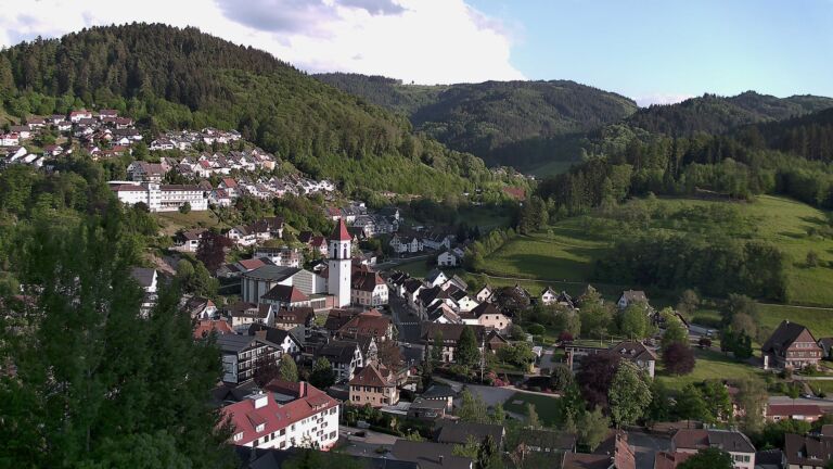 Dieses Bild zeigt eine Webcam-Aufnahme von Ottenhöfen, aufgenommen am Freitag, den 08.05.2026 um 19:20 Uhr