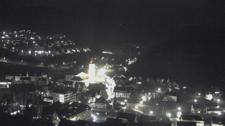 Dieses Bild zeigt eine Webcam-Aufnahme von Ottenhöfen, aufgenommen am Donnerstag, den 12.02.2026 um 20:40 Uhr