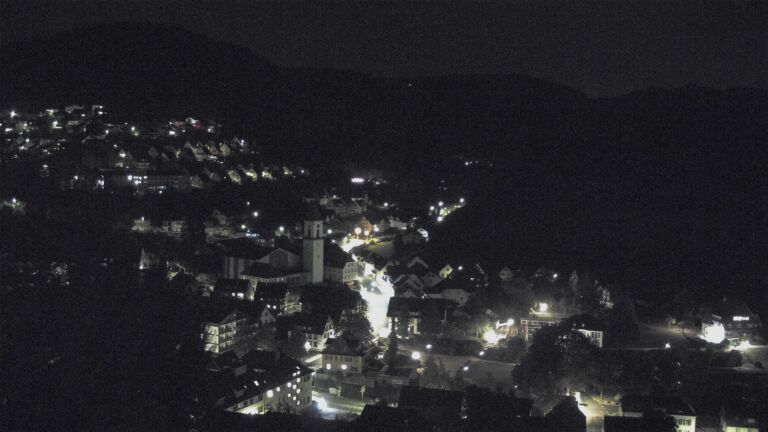Dieses Bild zeigt eine Webcam-Aufnahme von Ottenhöfen, aufgenommen am Dienstag, den 08.09.2026 um 23:00 Uhr