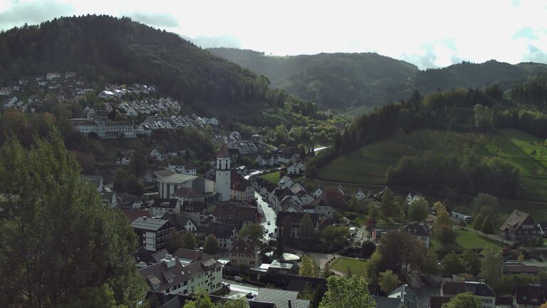 Dieses Bild zeigt eine Webcam-Aufnahme von Ottenhöfen, aufgenommen am Samstag, den 24.10.2026 um 11:50 Uhr