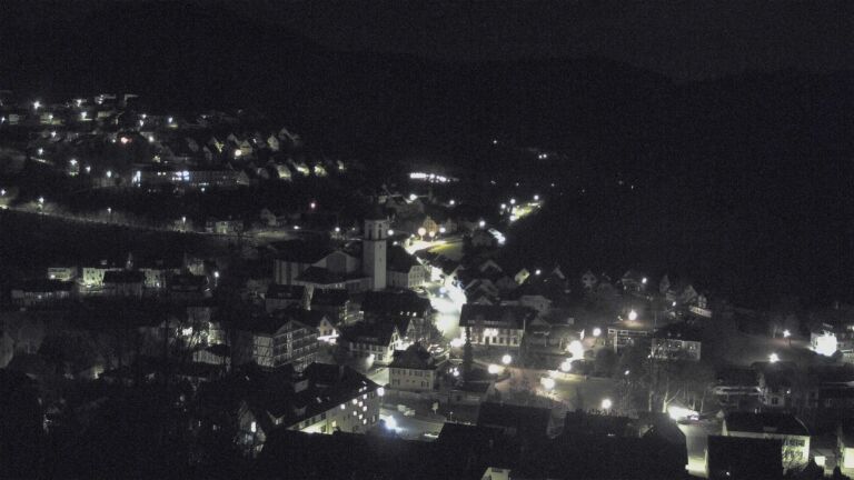 Dieses Bild zeigt eine Webcam-Aufnahme von Ottenhöfen, aufgenommen am Freitag, den 19.12.2025 um 02:30 Uhr