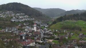 Dieses Bild zeigt eine Webcam-Aufnahme von Ottenhöfen, aufgenommen am Samstag, den 11.04.2026 um 19:10 Uhr
