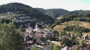 Dieses Bild zeigt eine Webcam-Aufnahme von Ottenhöfen, aufgenommen am Sonntag, den 12.07.2026 um 08:40 Uhr