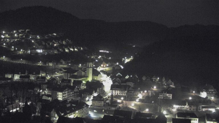 Dieses Bild zeigt eine Webcam-Aufnahme von Ottenhöfen, aufgenommen am Sonntag, den 01.02.2026 um 06:20 Uhr