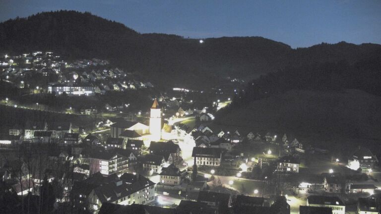 Dieses Bild zeigt eine Webcam-Aufnahme von Ottenhöfen, aufgenommen am Mittwoch, den 25.02.2026 um 18:50 Uhr