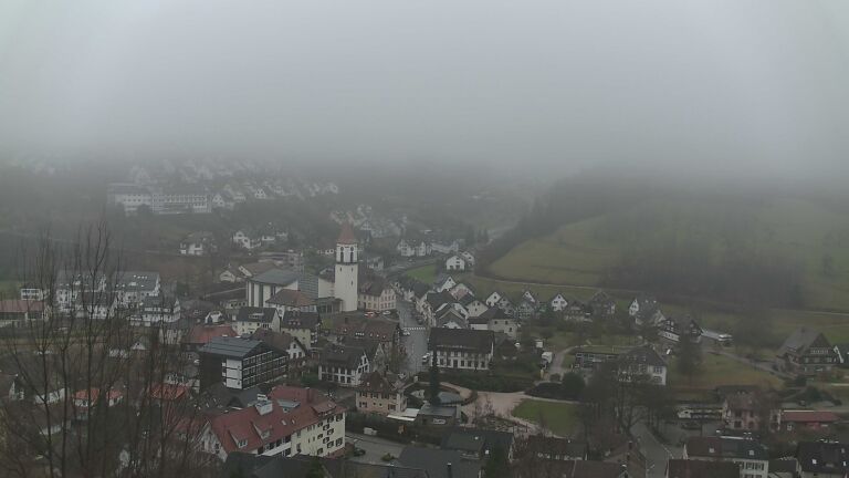 Dieses Bild zeigt eine Webcam-Aufnahme von Ottenhöfen, aufgenommen am Samstag, den 14.02.2026 um 10:20 Uhr