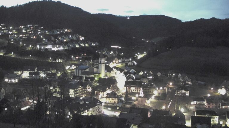 Dieses Bild zeigt eine Webcam-Aufnahme von Ottenhöfen, aufgenommen am Mittwoch, den 17.12.2025 um 07:20 Uhr