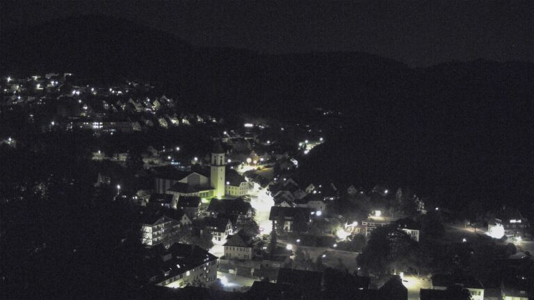 Dieses Bild zeigt eine Webcam-Aufnahme von Ottenhöfen, aufgenommen am Mittwoch, den 19.08.2026 um 22:30 Uhr