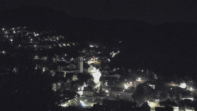 Dieses Bild zeigt eine Webcam-Aufnahme von Ottenhöfen, aufgenommen am Freitag, den 14.08.2026 um 01:00 Uhr
