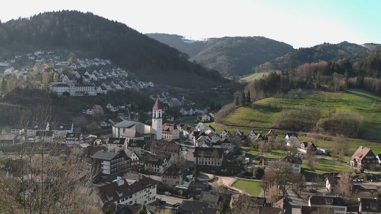 Dieses Bild zeigt eine Webcam-Aufnahme von Ottenhöfen, aufgenommen am Donnerstag, den 02.04.2026 um 09:10 Uhr