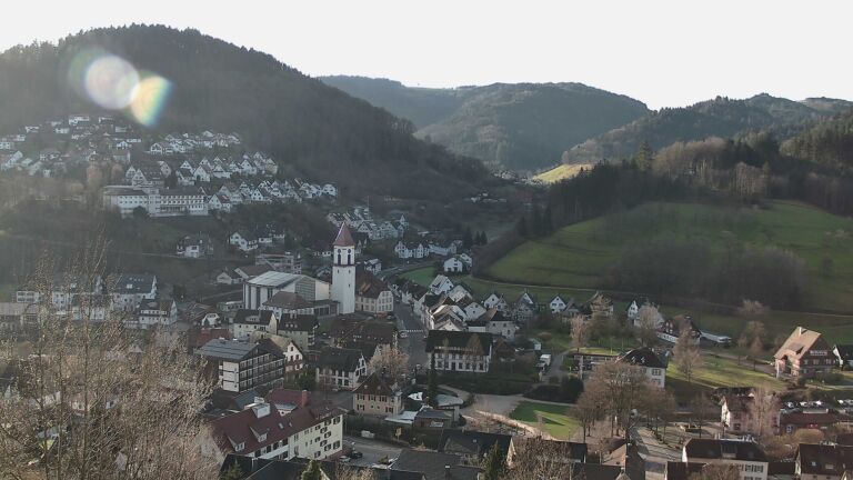 Dieses Bild zeigt eine Webcam-Aufnahme von Ottenhöfen, aufgenommen am Freitag, den 27.02.2026 um 08:50 Uhr