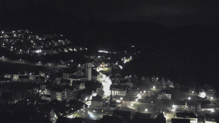 Dieses Bild zeigt eine Webcam-Aufnahme von Ottenhöfen, aufgenommen am Dienstag, den 10.03.2026 um 23:30 Uhr