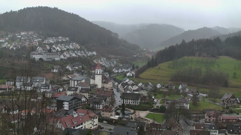 Dieses Bild zeigt eine Webcam-Aufnahme von Ottenhöfen, aufgenommen am Samstag, den 14.03.2026 um 08:20 Uhr