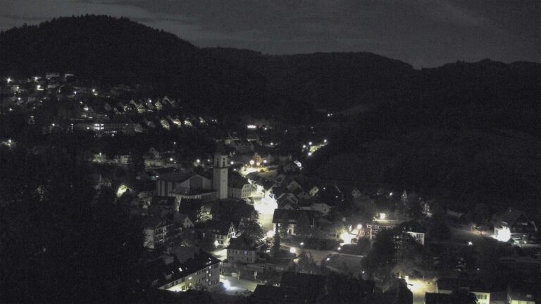 Dieses Bild zeigt eine Webcam-Aufnahme von Ottenhöfen, aufgenommen am Mittwoch, den 30.09.2026 um 00:30 Uhr