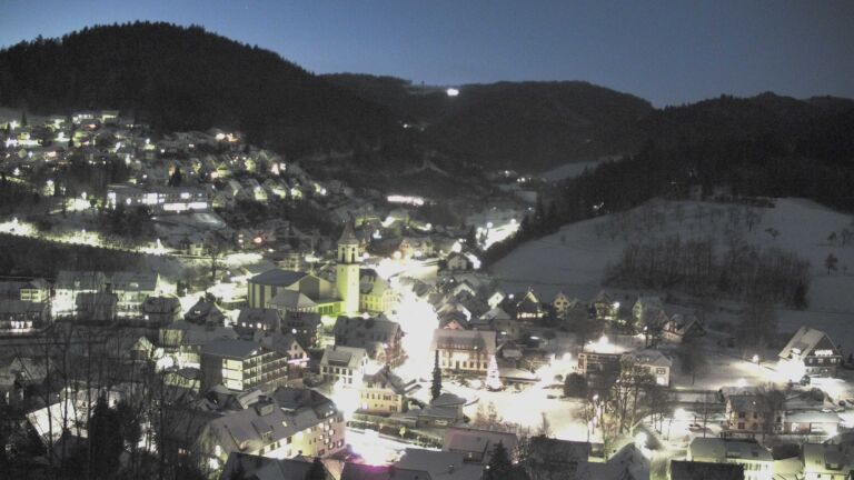 Dieses Bild zeigt eine Webcam-Aufnahme von Ottenhöfen, aufgenommen am Mittwoch, den 07.01.2026 um 07:10 Uhr