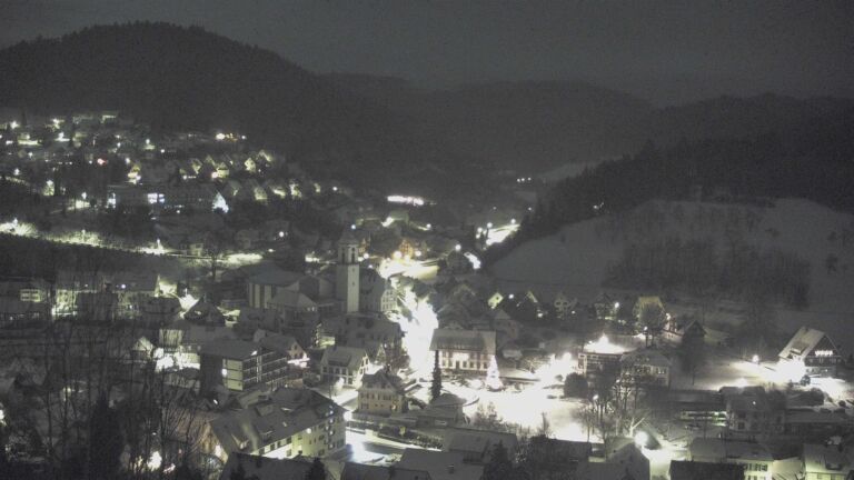Dieses Bild zeigt eine Webcam-Aufnahme von Ottenhöfen, aufgenommen am Mittwoch, den 07.01.2026 um 00:00 Uhr