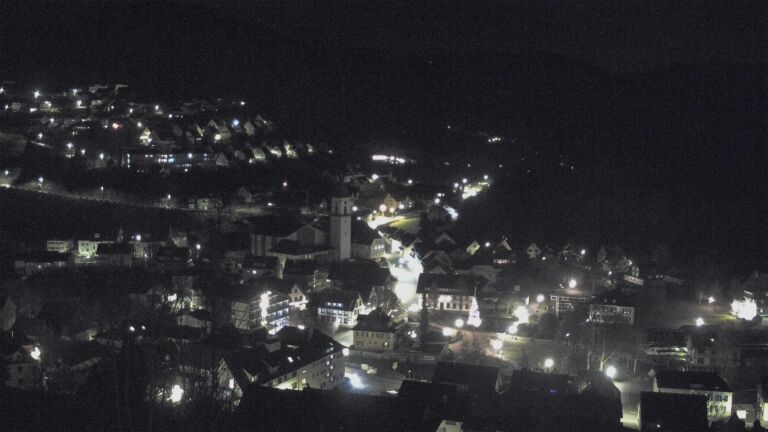 Dieses Bild zeigt eine Webcam-Aufnahme von Ottenhöfen, aufgenommen am Donnerstag, den 18.12.2025 um 00:00 Uhr