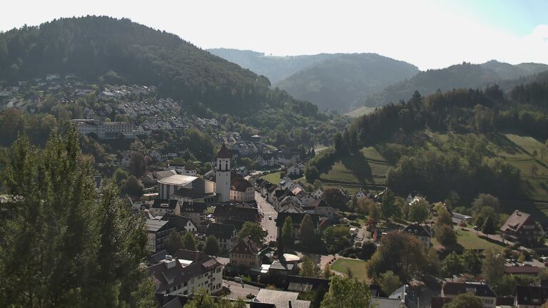 Dieses Bild zeigt eine Webcam-Aufnahme von Ottenhöfen, aufgenommen am Montag, den 05.10.2026 um 11:50 Uhr