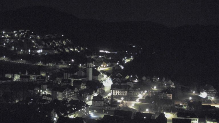 Dieses Bild zeigt eine Webcam-Aufnahme von Ottenhöfen, aufgenommen am Montag, den 23.03.2026 um 23:30 Uhr