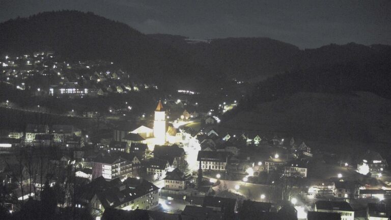 Dieses Bild zeigt eine Webcam-Aufnahme von Ottenhöfen, aufgenommen am Donnerstag, den 29.01.2026 um 20:40 Uhr