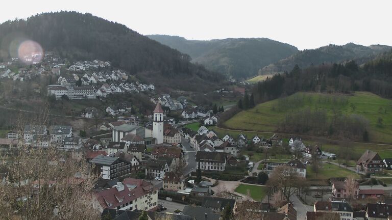 Dieses Bild zeigt eine Webcam-Aufnahme von Ottenhöfen, aufgenommen am Samstag, den 28.02.2026 um 08:20 Uhr