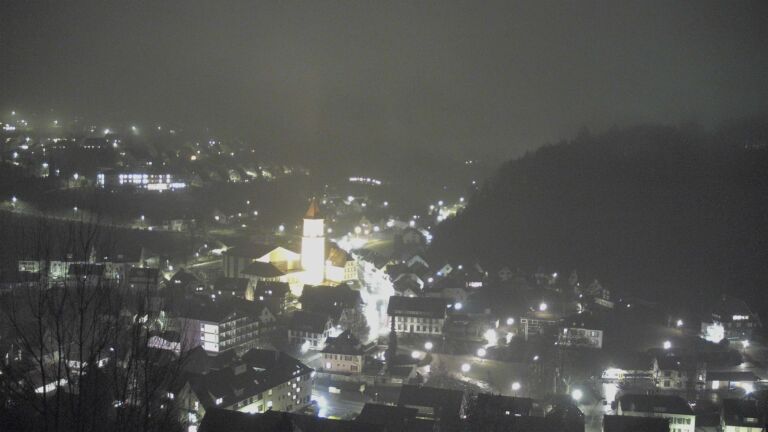 Dieses Bild zeigt eine Webcam-Aufnahme von Ottenhöfen, aufgenommen am Mittwoch, den 28.01.2026 um 18:30 Uhr
