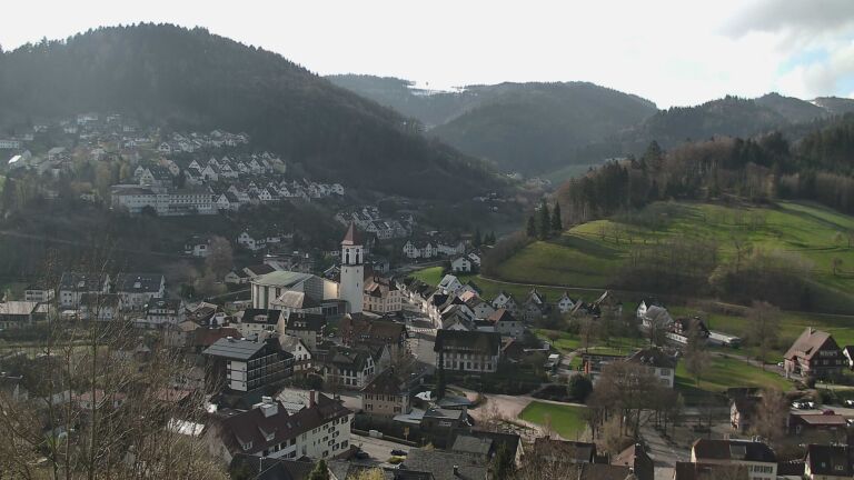 Dieses Bild zeigt eine Webcam-Aufnahme von Ottenhöfen, aufgenommen am Freitag, den 27.03.2026 um 09:00 Uhr