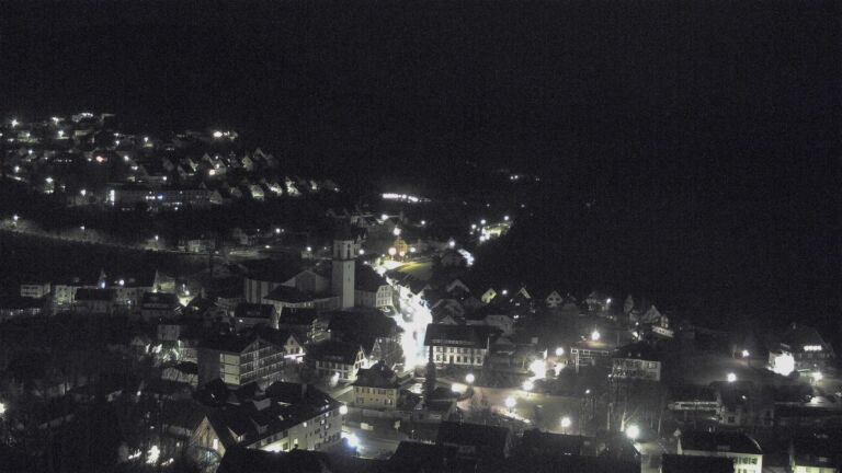 Dieses Bild zeigt eine Webcam-Aufnahme von Ottenhöfen, aufgenommen am Samstag, den 10.01.2026 um 00:30 Uhr