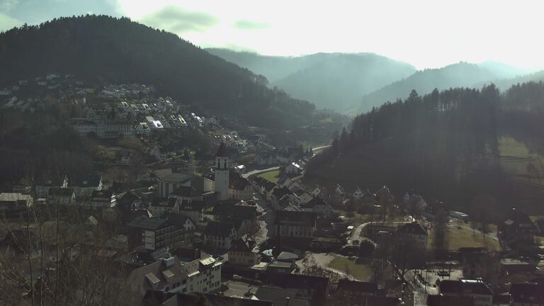 Dieses Bild zeigt eine Webcam-Aufnahme von Ottenhöfen, aufgenommen am Samstag, den 31.01.2026 um 12:40 Uhr