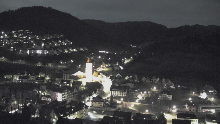 Dieses Bild zeigt eine Webcam-Aufnahme von Ottenhöfen, aufgenommen am Dienstag, den 03.03.2026 um 20:50 Uhr