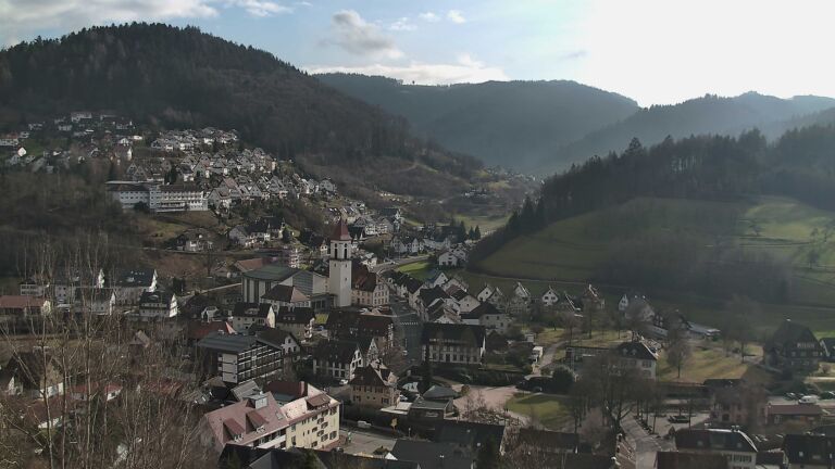 Dieses Bild zeigt eine Webcam-Aufnahme von Ottenhöfen, aufgenommen am Samstag, den 31.01.2026 um 14:20 Uhr