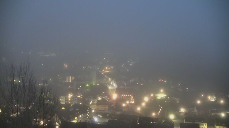 Dieses Bild zeigt eine Webcam-Aufnahme von Ottenhöfen, aufgenommen am Montag, den 22.12.2025 um 17:10 Uhr