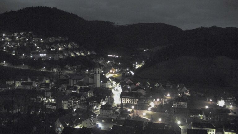 Dieses Bild zeigt eine Webcam-Aufnahme von Ottenhöfen, aufgenommen am Samstag, den 31.01.2026 um 00:00 Uhr