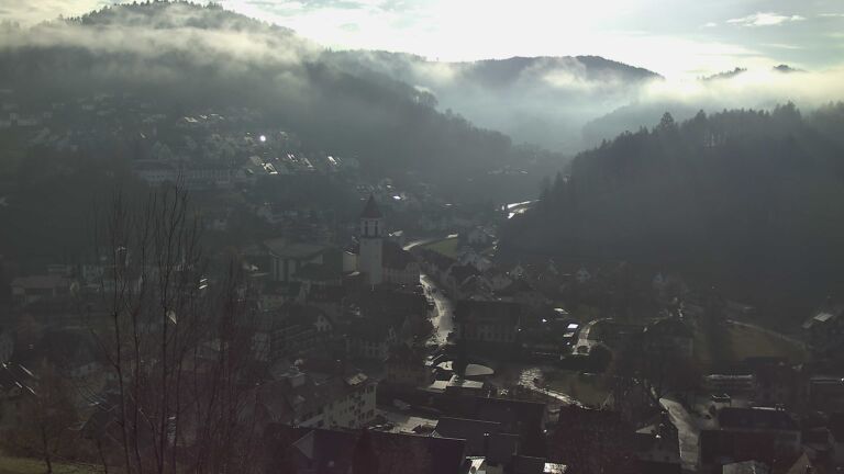 Dieses Bild zeigt eine Webcam-Aufnahme von Ottenhöfen, aufgenommen am Samstag, den 20.12.2025 um 11:40 Uhr