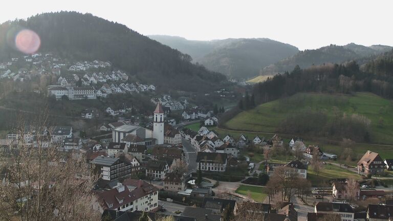 Dieses Bild zeigt eine Webcam-Aufnahme von Ottenhöfen, aufgenommen am Sonntag, den 08.03.2026 um 08:20 Uhr