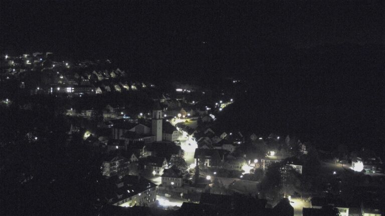 Dieses Bild zeigt eine Webcam-Aufnahme von Ottenhöfen, aufgenommen am Samstag, den 17.10.2026 um 00:00 Uhr