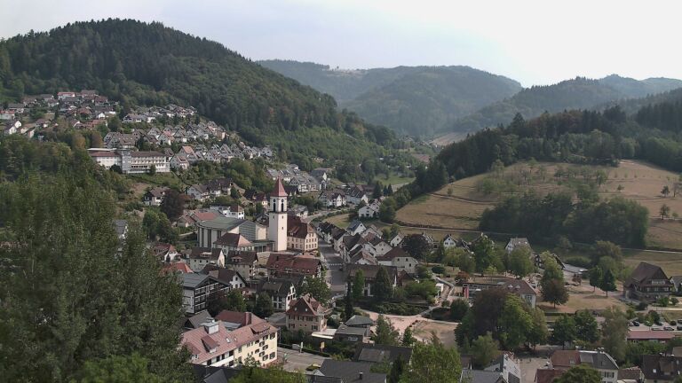 Dieses Bild zeigt eine Webcam-Aufnahme von Ottenhöfen, aufgenommen am Sonntag, den 16.08.2026 um 16:00 Uhr