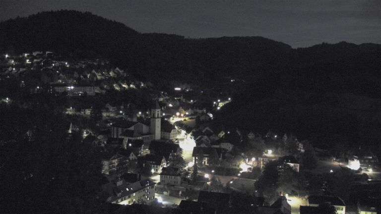 Dieses Bild zeigt eine Webcam-Aufnahme von Ottenhöfen, aufgenommen am Freitag, den 25.09.2026 um 02:30 Uhr