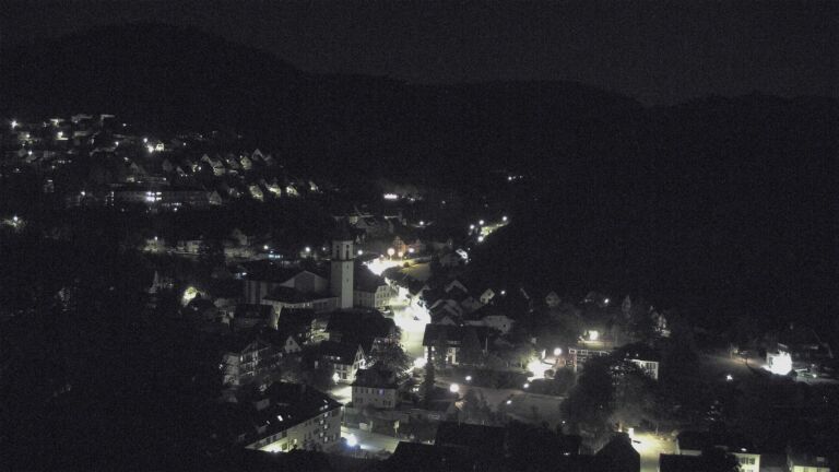 Dieses Bild zeigt eine Webcam-Aufnahme von Ottenhöfen, aufgenommen am Sonntag, den 04.10.2026 um 00:30 Uhr