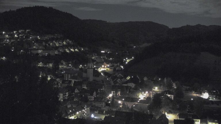 Dieses Bild zeigt eine Webcam-Aufnahme von Ottenhöfen, aufgenommen am Montag, den 28.09.2026 um 02:30 Uhr