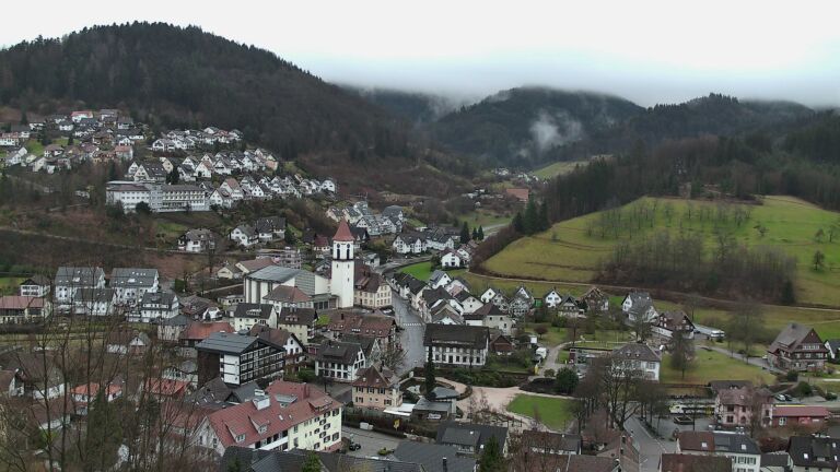 Dieses Bild zeigt eine Webcam-Aufnahme von Ottenhöfen, aufgenommen am Montag, den 23.02.2026 um 08:40 Uhr