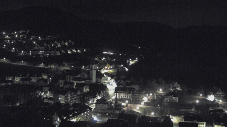 Dieses Bild zeigt eine Webcam-Aufnahme von Ottenhöfen, aufgenommen am Mittwoch, den 18.02.2026 um 03:30 Uhr