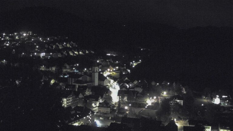 Dieses Bild zeigt eine Webcam-Aufnahme von Ottenhöfen, aufgenommen am Mittwoch, den 21.10.2026 um 23:00 Uhr