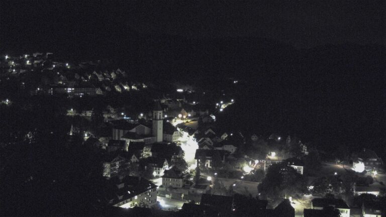 Dieses Bild zeigt eine Webcam-Aufnahme von Ottenhöfen, aufgenommen am Mittwoch, den 19.08.2026 um 01:30 Uhr